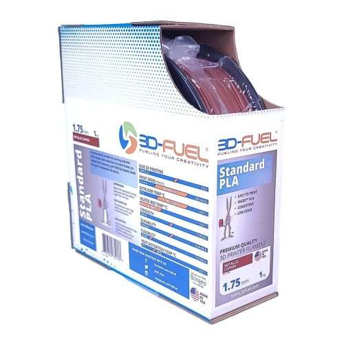 3D Fuel PLA Filament - Metallic Copper 2 3D-Fuel-Metalic-Copper-Box