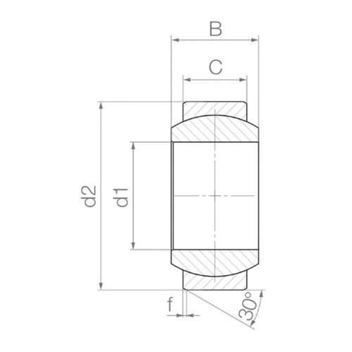 Igus EGLM-05 Spherical Bearing (GE5C) 2 Igus-Spherical-Bearing-DIM