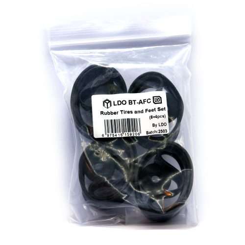 LDO Box Turtle Rubber Tires and Feet Kit 1 Rubber-Tires-and-Feet-Set